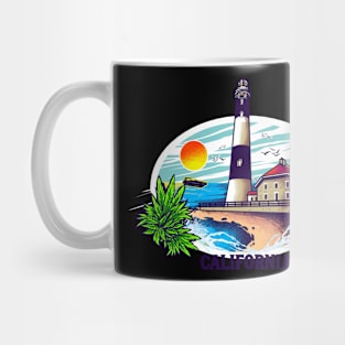 California farm barn villa tropical print Mug